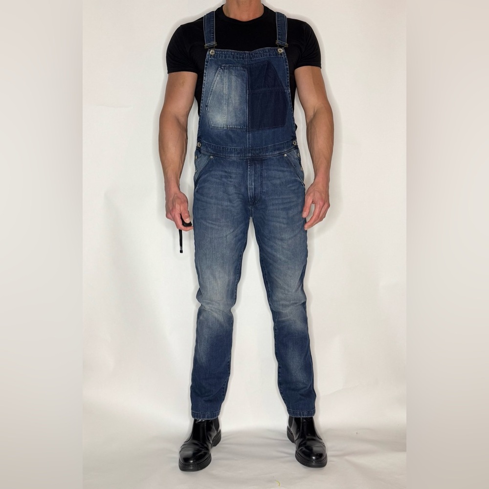 Men's Blue Denim Overalls
